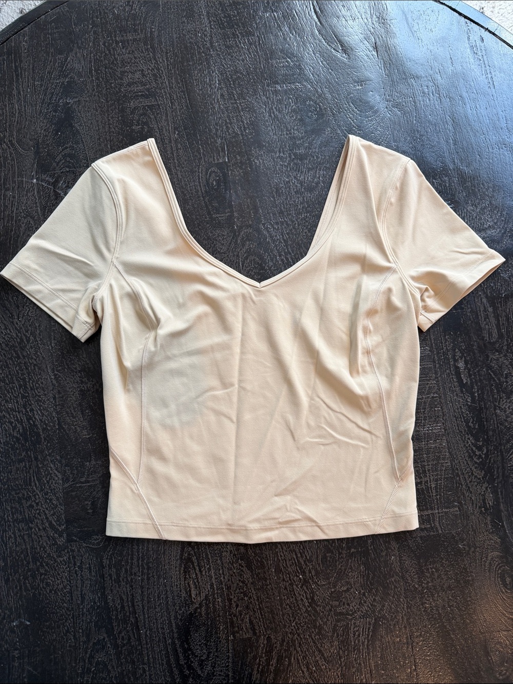 lululemon athletica Peach Scoop V-Neck Crop Top